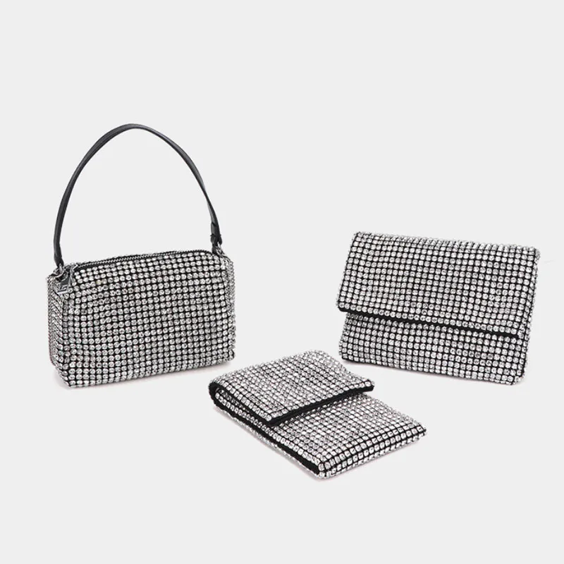 Новый стиль сумочка со стразами роскошные вечерние клатчи модные мини свадебные