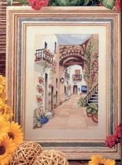 

C529 scenery [City Lane 1] scenery precision printing kit cross stitch embroidery kits Counted Cross Stitch Kit