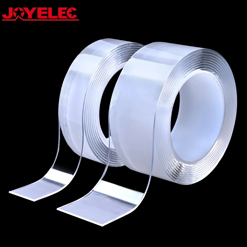 1/3/5 м нано лента без следов Двусторонняя прозрачная многоразовая