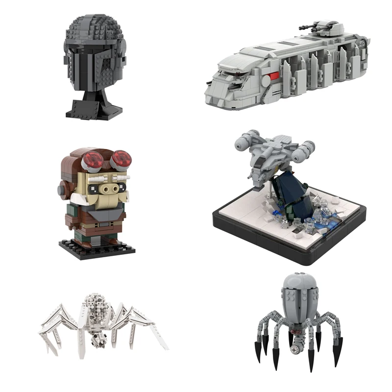 MOC Mandalorian Scene Characters For Star of Space Wars Mandalor Building Blocks Imperial Troop Carriers Statue Figure Brick Toy
MOC Mandalorian Scene Characters For Star of Space Wars Mandalor Building Blocks Imperial Troop Carriers Statue Figure Brick Toy