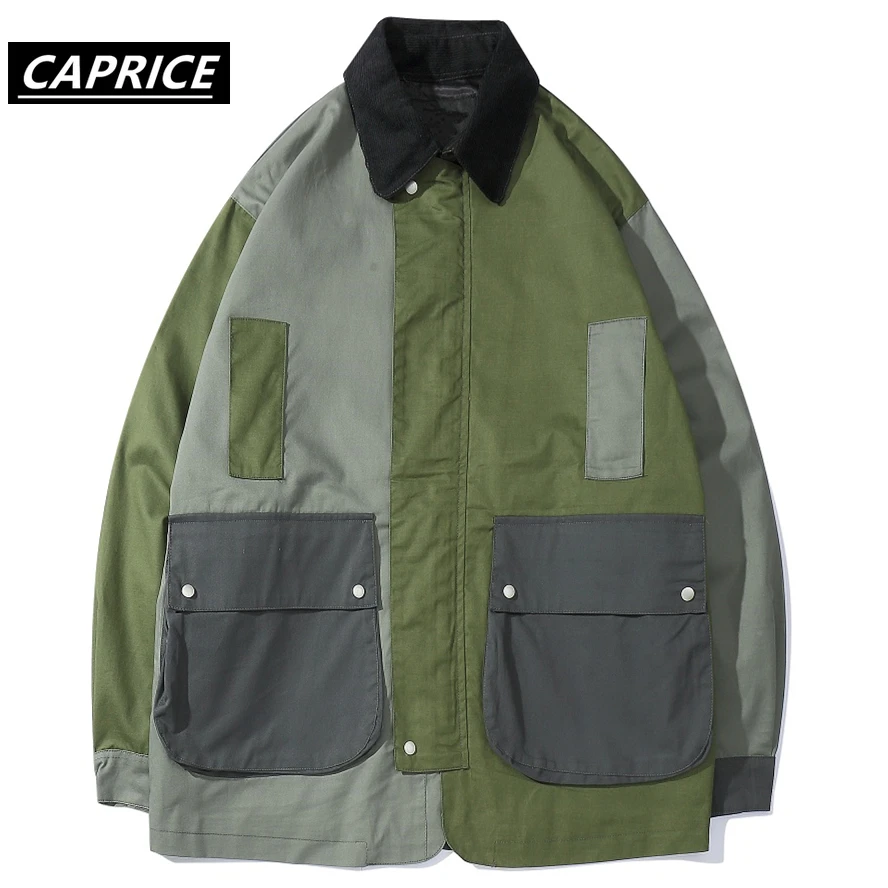 Цветной мужской Тренч в стиле пэчворк с часами Осень-зима 2019 модная повседневная