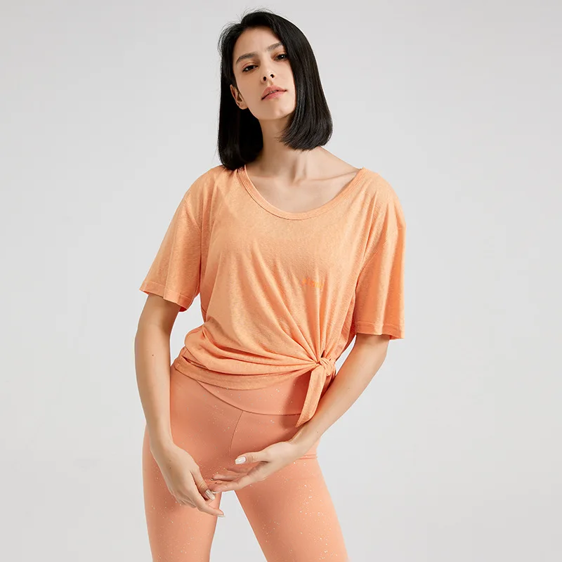 

Yoga Shirt Women Gym Clothes Sport Crop Top Workout for Women Yoga Seamless Short Sleeve Gym Activewear T-shirt Pilates Clothing