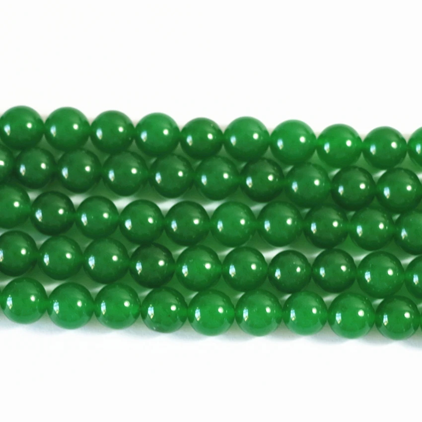 8 цветов Натуральный Крашеный каменный халцедонский нефрит блестящие круглые