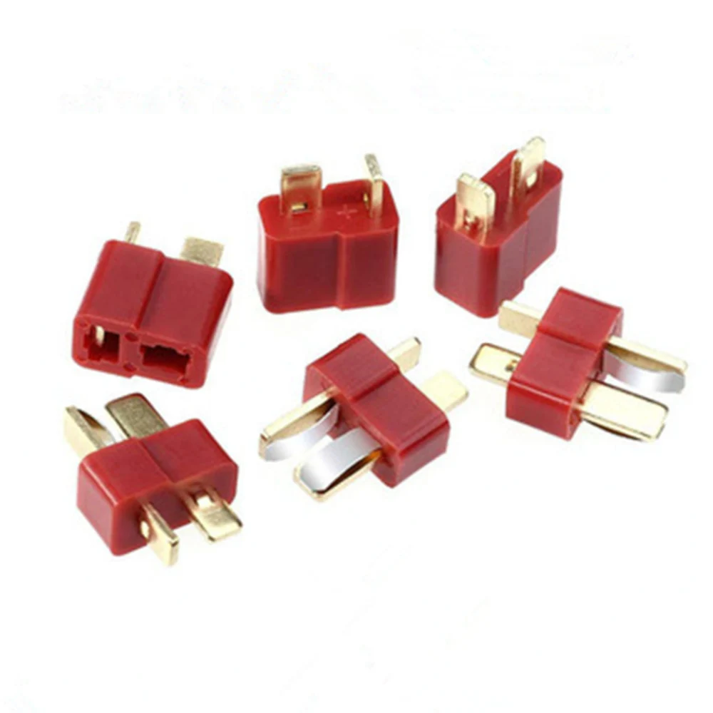 20 шт./10 комплектов Т-образные штекерные гнездовые разъемы для аккумулятора LiPo RC |
