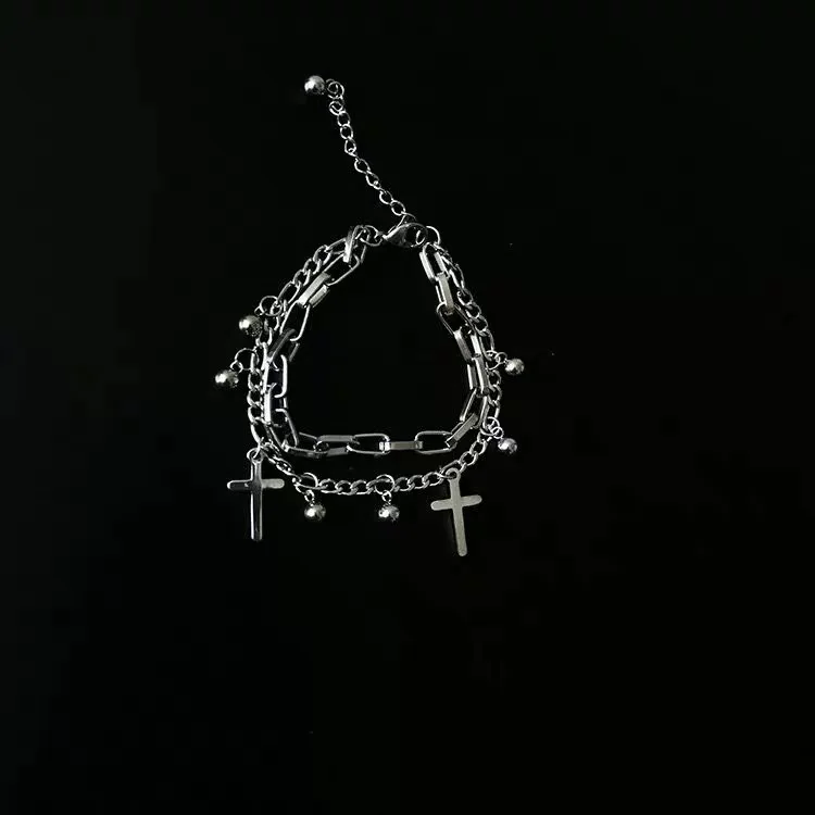 Винтажные модные браслеты с подвесками в стиле хип-хоп украшения для пар Двойные