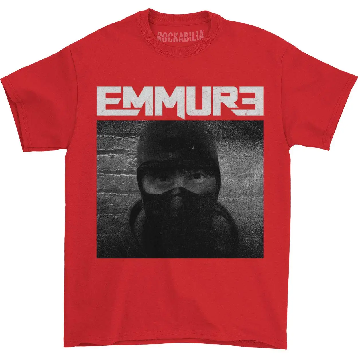 Emmure Для мужчин вечной футболка с надписью Enemy красный короткий рукав круглый