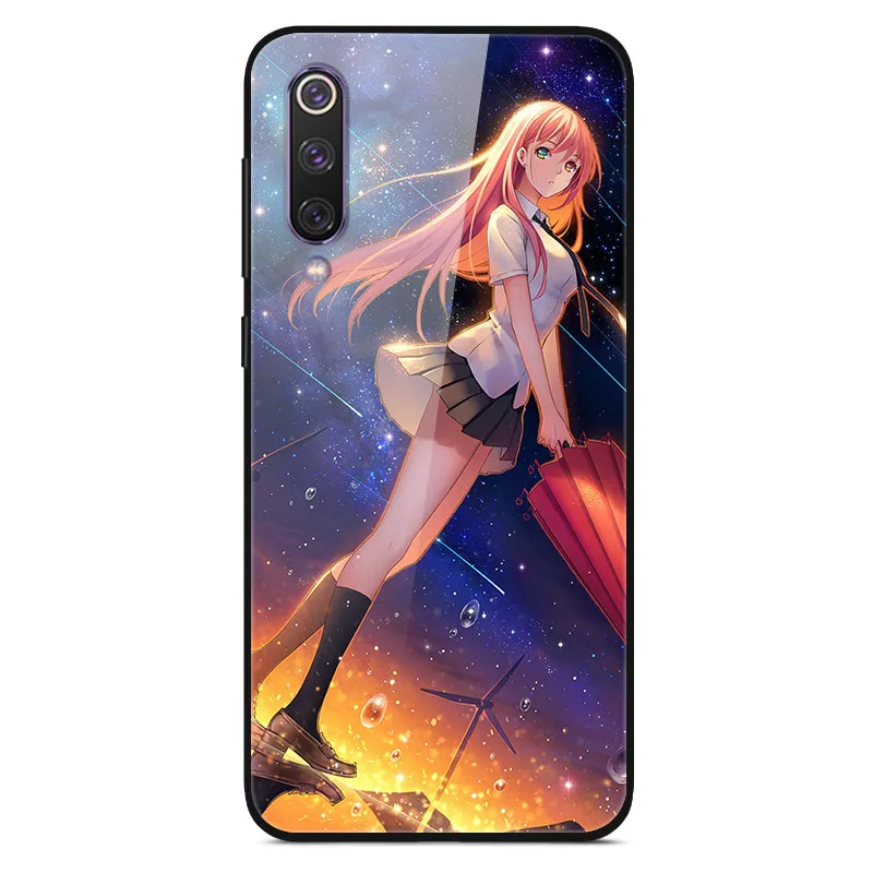 Для Xiaomi mi 9 mi 9 SE чехол из закаленного стекла жесткий чехол для телефона для Xiao mi Xiomi mi 9 SE mi 9 T mi 9 T Pro TPU бампер чехол s - Цвет: 57