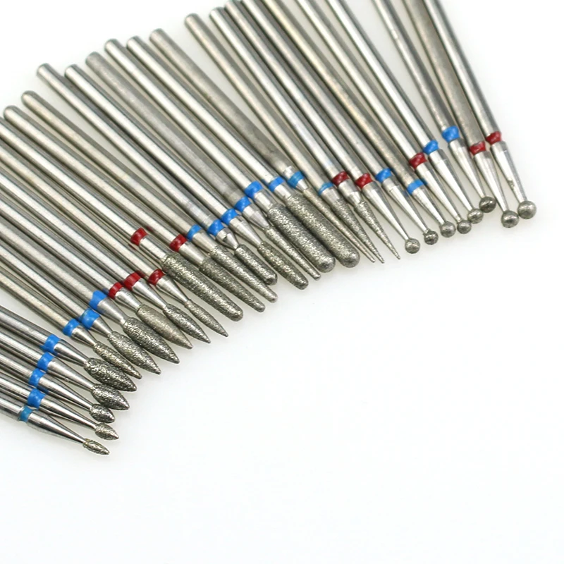 29 Type Diamond Rotary Nail Drill Bit Cuticle Pusher for Manicure Files Electric Milling Cutter Grinder Machine Art Tools | Красота и