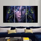 3 шт. Tyrande ночной мир вора эльфов игра плакат Рисование Искусство HD холст картины настенное искусство Белый Настенный декор