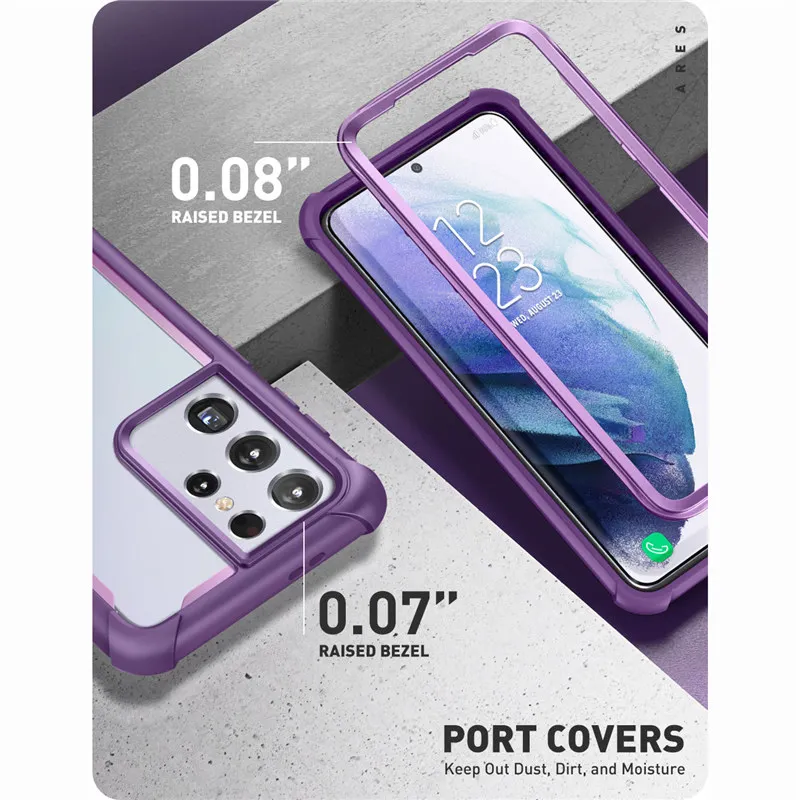 for samsung galaxy s21 ultra case 6 8 inch 2021 i blason ares full body rugged bumper cover without built in screen protector free global shipping