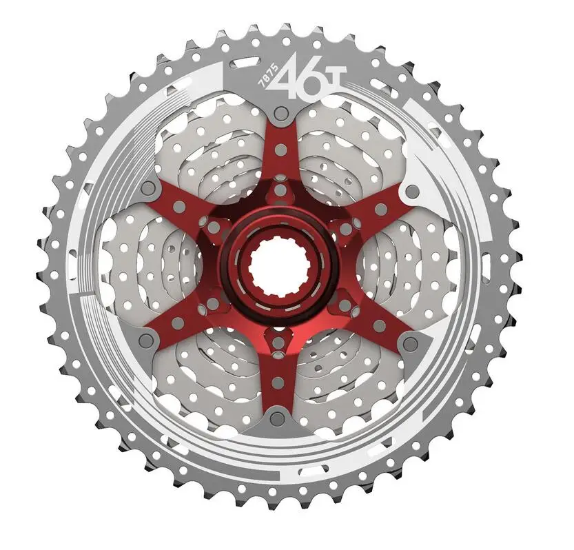 SunRace CSMX3 CSMS3 10 Speed 11-46T Cassette Bike Freewheel Sprocket Mountain Bicycle Black Sliver Parts 10-speed |