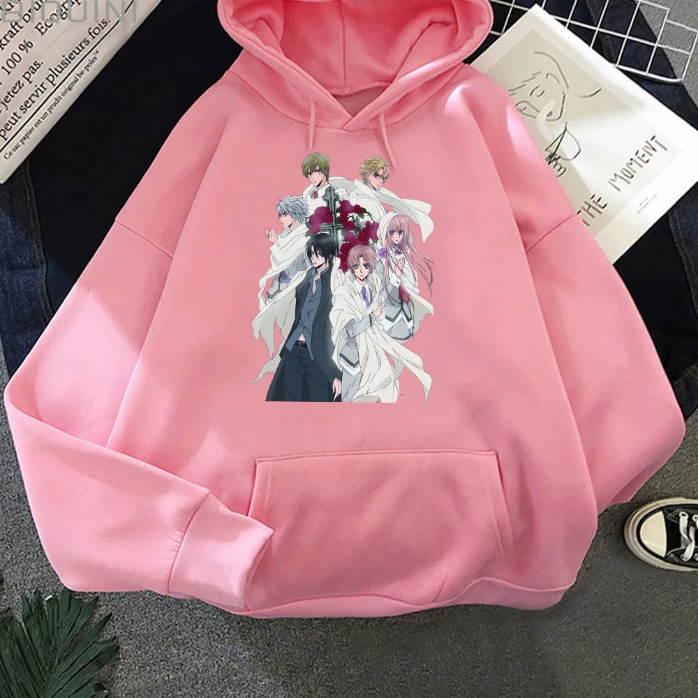 

Аниме Толстовка для женщин Harajuku 90s Красивая свободная толстовка уличная японский модная одежда с длинными рукавами в стиле унисекс теплая Г...