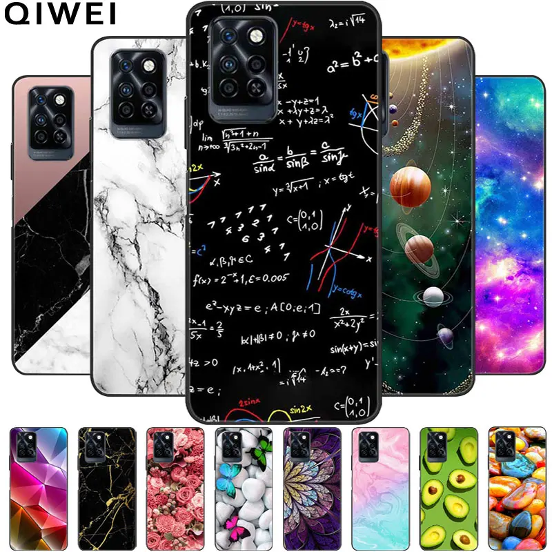 For Infinix Note 8 X692 Case Note8 Black Bumper Soft Silicone Phone Cover For Infinix Note 8i Cases X683 Note8i 2021 Protective