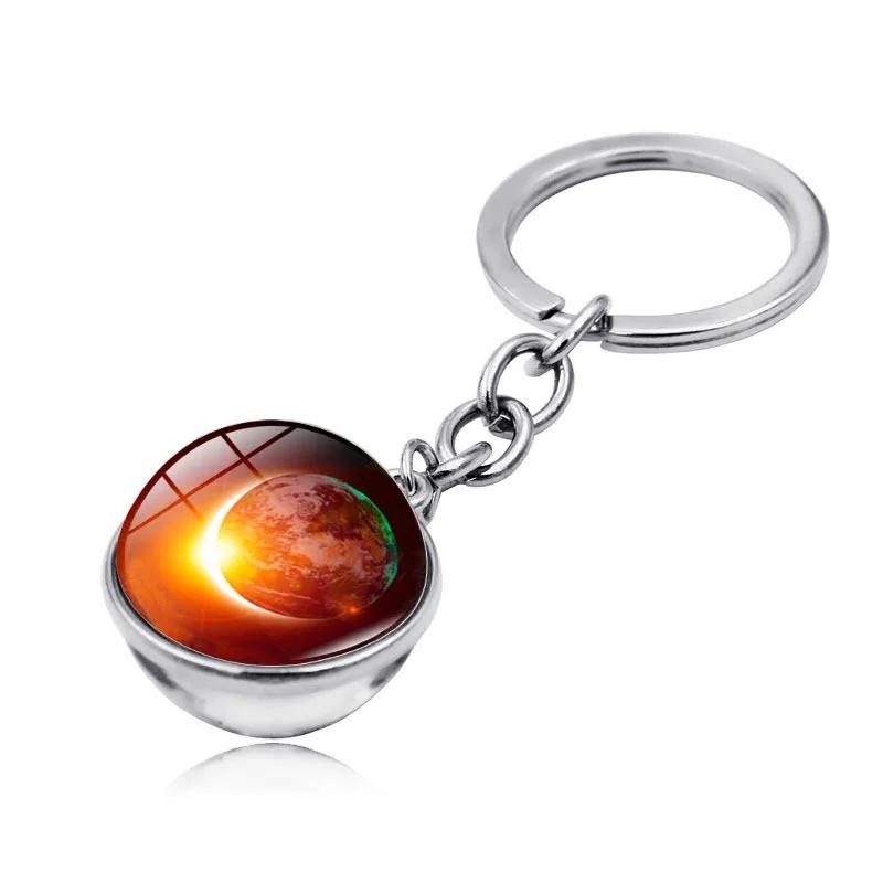 Брелок для ключей Moto держатель со стеклянным шариком подарок друга с солнечной