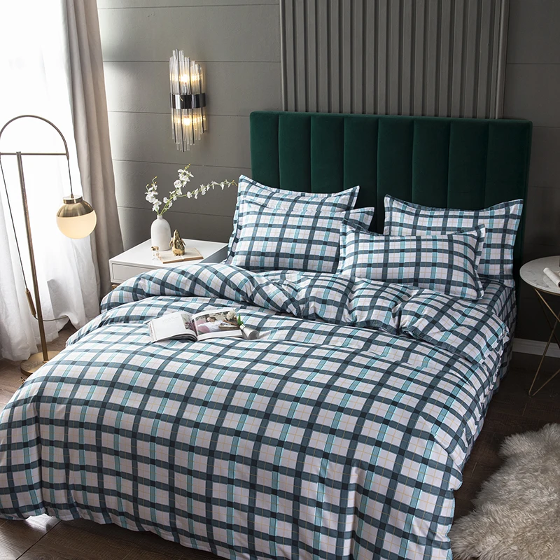 Пододеяльник в синюю полоску японском стиле наволочки 3 шт. 220x240 комплекты