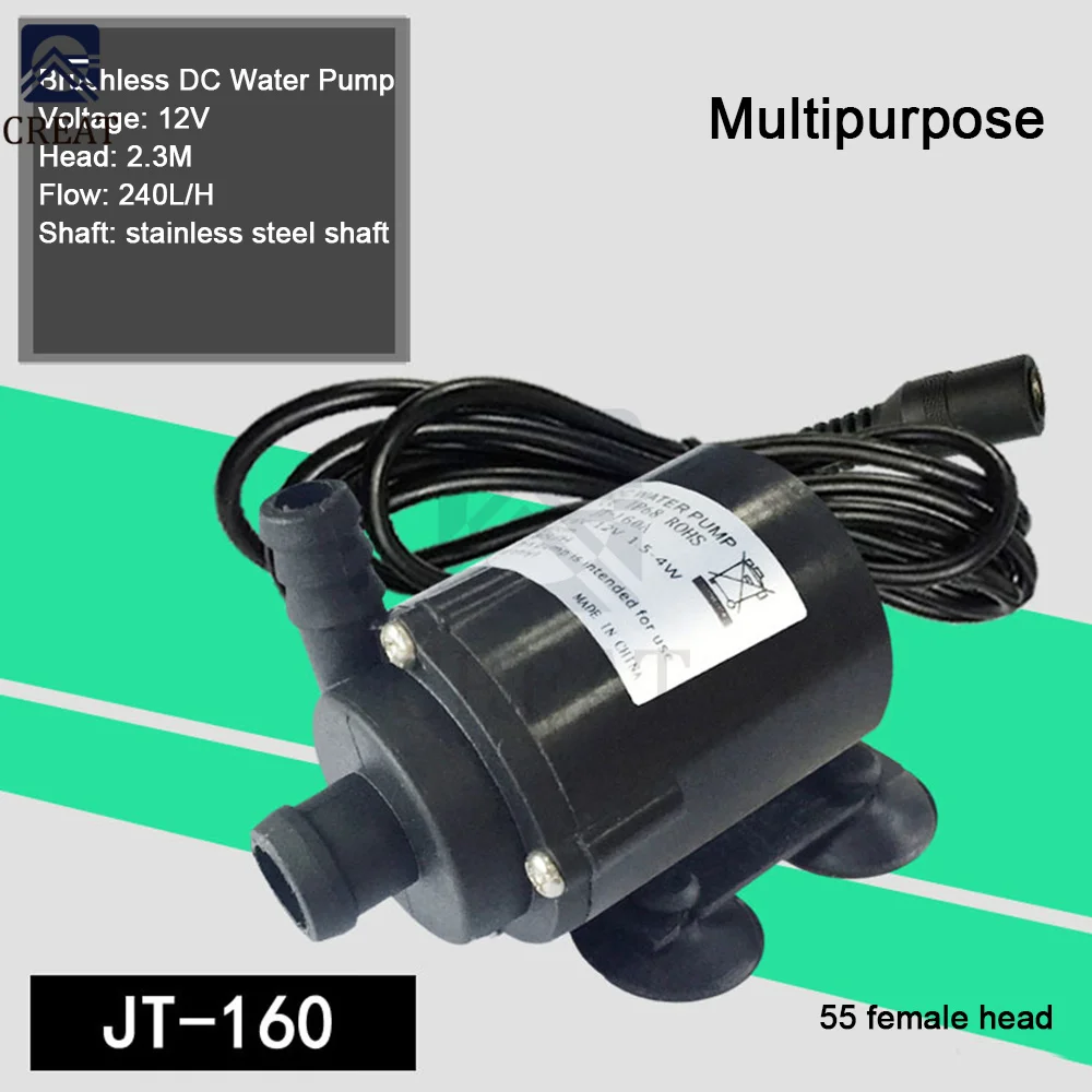 JT-160A Mini Micro DC 6-12V бесщеточный маленький водяной насос 240 л/ч микро электрический