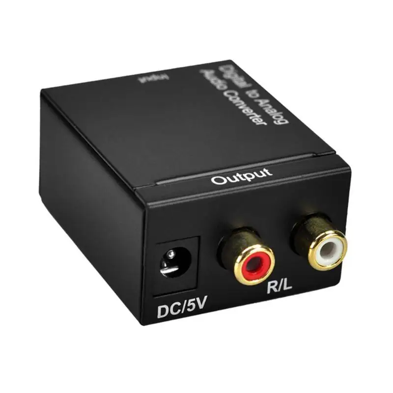 Цифровой оптический SPDIF Toslink коаксиальный сигнал в аналоговый преобразователь