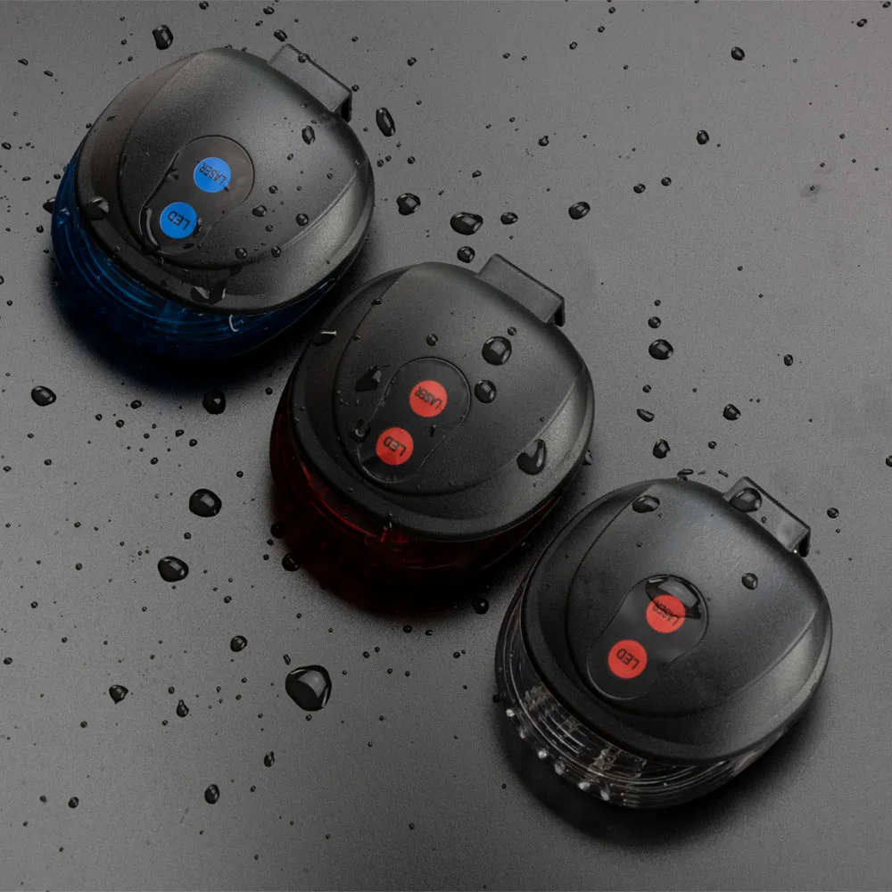 Велосипедный задний светильник 5 светодиодный ночной езды Предупреждение лазеры