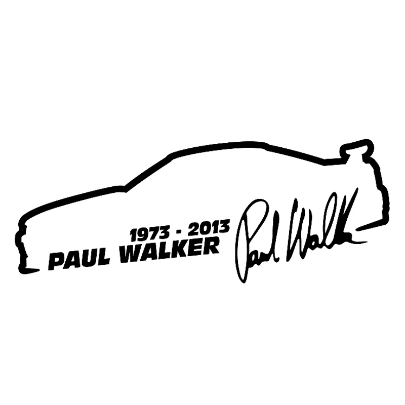

Personality Car Sticker and Decals Paul Walker Fast and Furious Fashion Motorcycle KK Anti-UV Waterproof PVC 13cm X 5cm