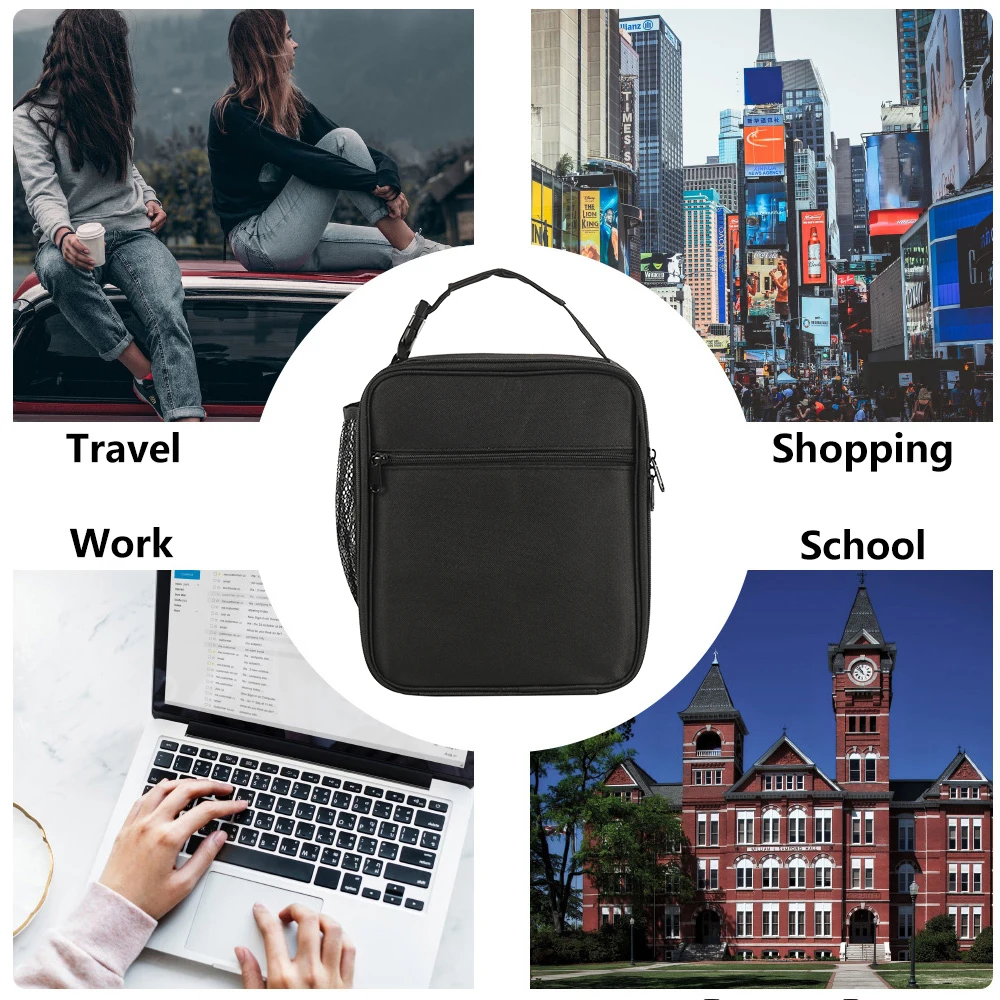 Портативная изолированная сумка для ланча термоохлаждающий Ланч-бокс сумка-тоут