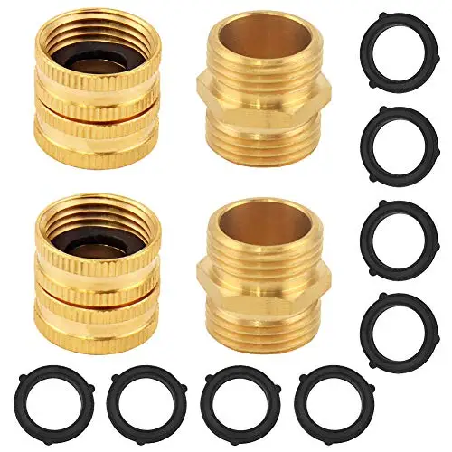 Алюминиевый садовый шланг с двойным поворотным концевым соединительным