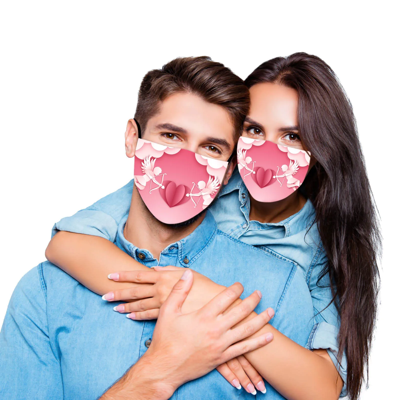 

1pcs Unisex Windproof Universal Mouth Masks Breathable Mouth Cover for Valentine's Day Face Mask Reusable Washable Safety Masks