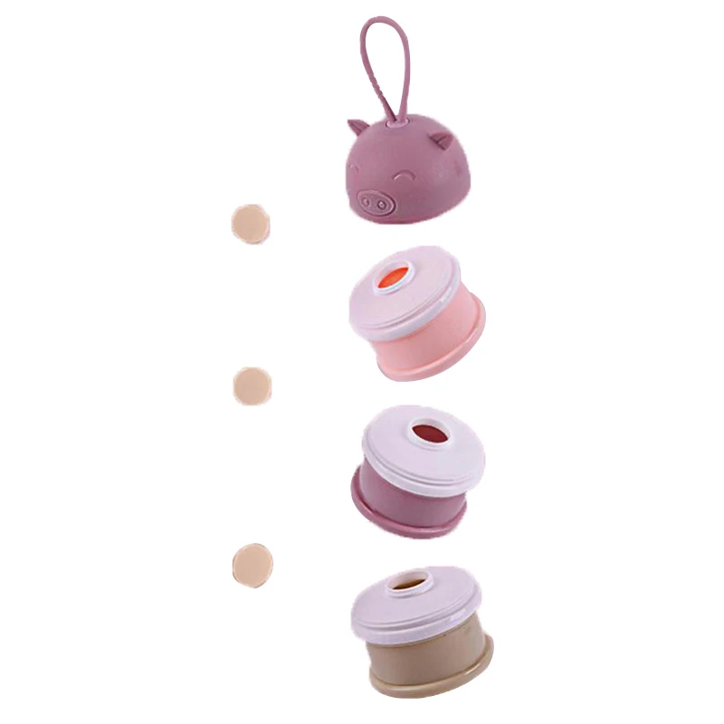 Infant Feeding Milk Powder Bottle Portable Baby Food Storage Container 3 Grid Essential Cereal Cartoon Boxes Practical Box