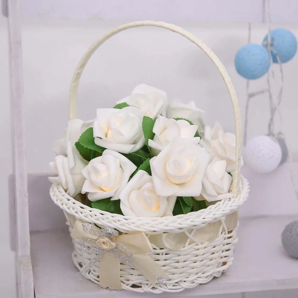 25 #20 светодиодных розовых цветов строка Батарея на солнечных батареях