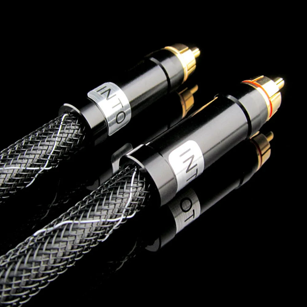 OCC однокристальная звуковая линия из чистой меди позолоченный RCA разъем лотоса |