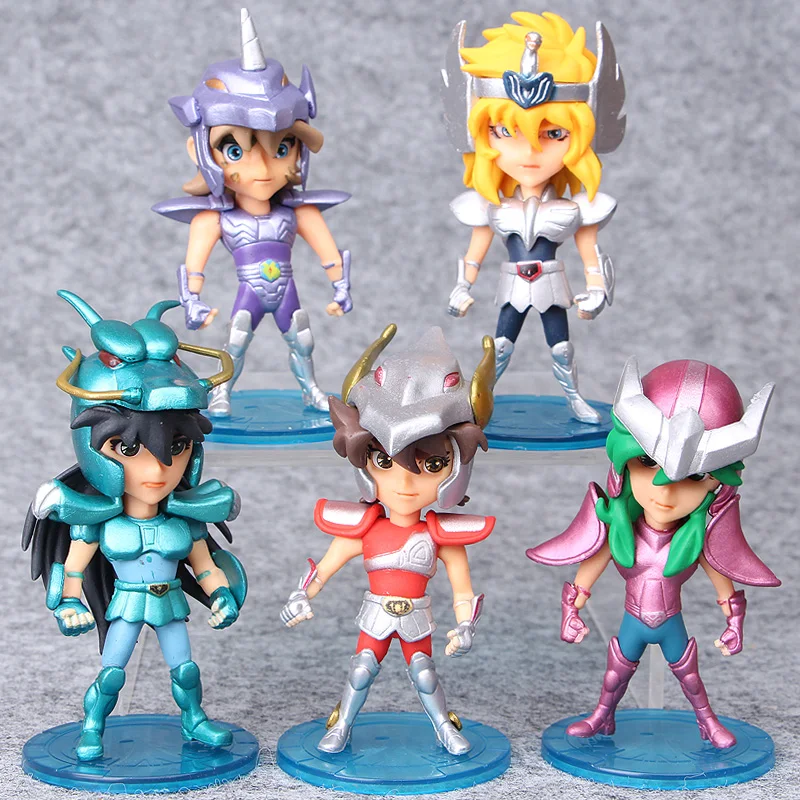 

5Pcs/Set 10cm Seiya Action Figures Model Knights of the Zodiac Doll Janpaness Anime Cartoon Toys Kids Children Christmas Gifts