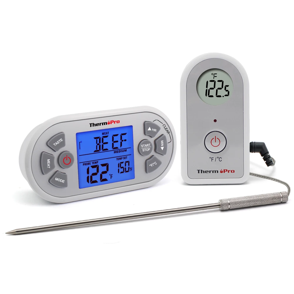 ThermoPro TP-21 беспроводной дистанционный Цифровой Кухонный Термометр для приготовления пищи, мяса с зондом для барбекю, курильщика, гриля