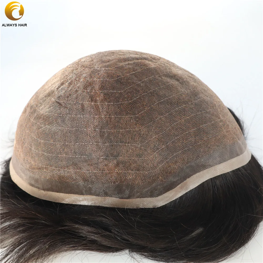 100% индийские виргинские человеческие волосы Remy Toupee 8x10 "естественная прямая