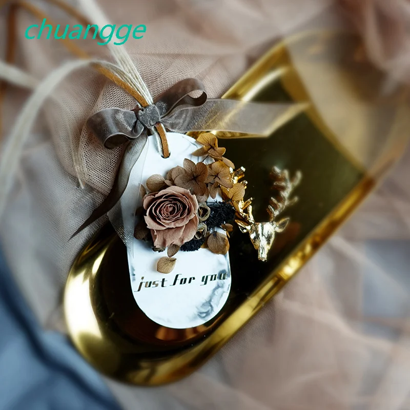 Chuangge 6 шт. золотые металлические стикеры ладан украшения изготовление свечей для