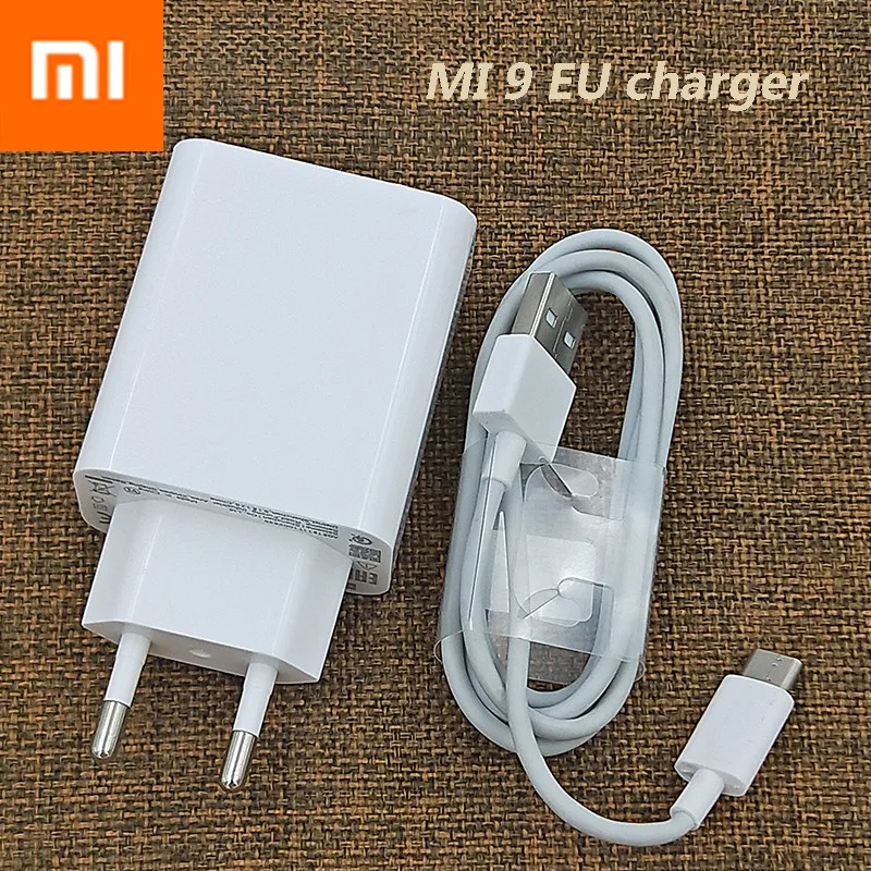 Сетевое зарядное устройство 27 Вт QC 3 0 + кабель usb Type C для Xiaomi 9 SE 5 8 8SE Mix2 Mix2s 6 6X Note 2 Max3