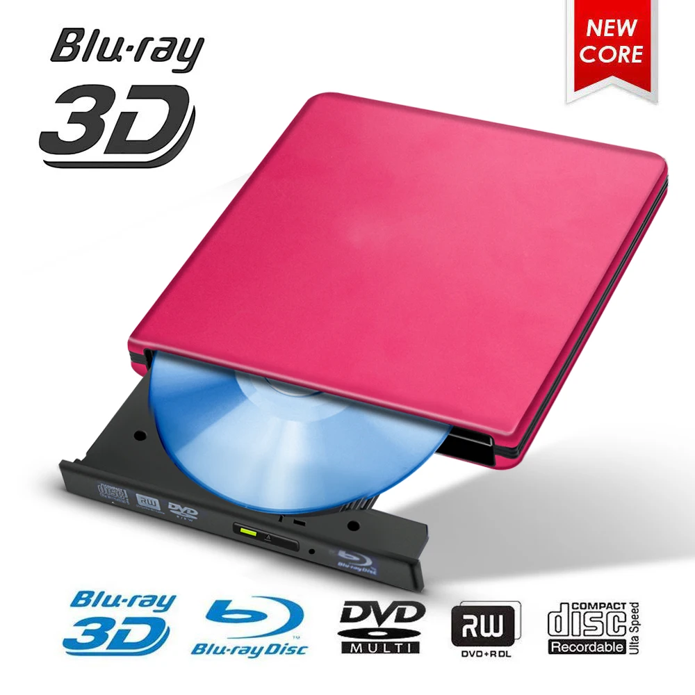Внешний Привод Blu-Ray USB 3 0 BD/CD/DVD для Mac/Windows 10/ноутбука/ПК оптический привод