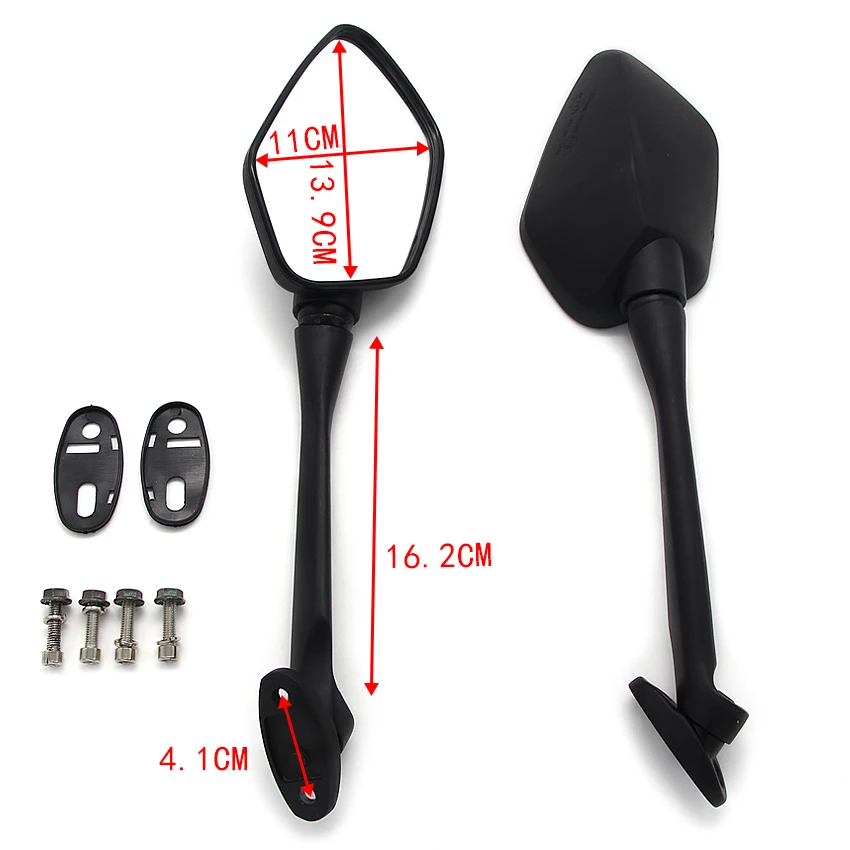 

Motorcycle Mirror Rearview Rear View Side 2Pcs/Pair For Honda CBR500R 2013 2014 2015 2016 CBR300R Plastic HD Vision Accessories
