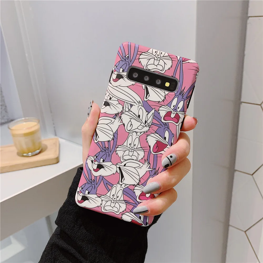 LPWZHMG чехол с рисунком кролика для Samsung Galaxy S8 S9 Plus S10 S10plus Note 8 9 10 pro мягкие чехлы