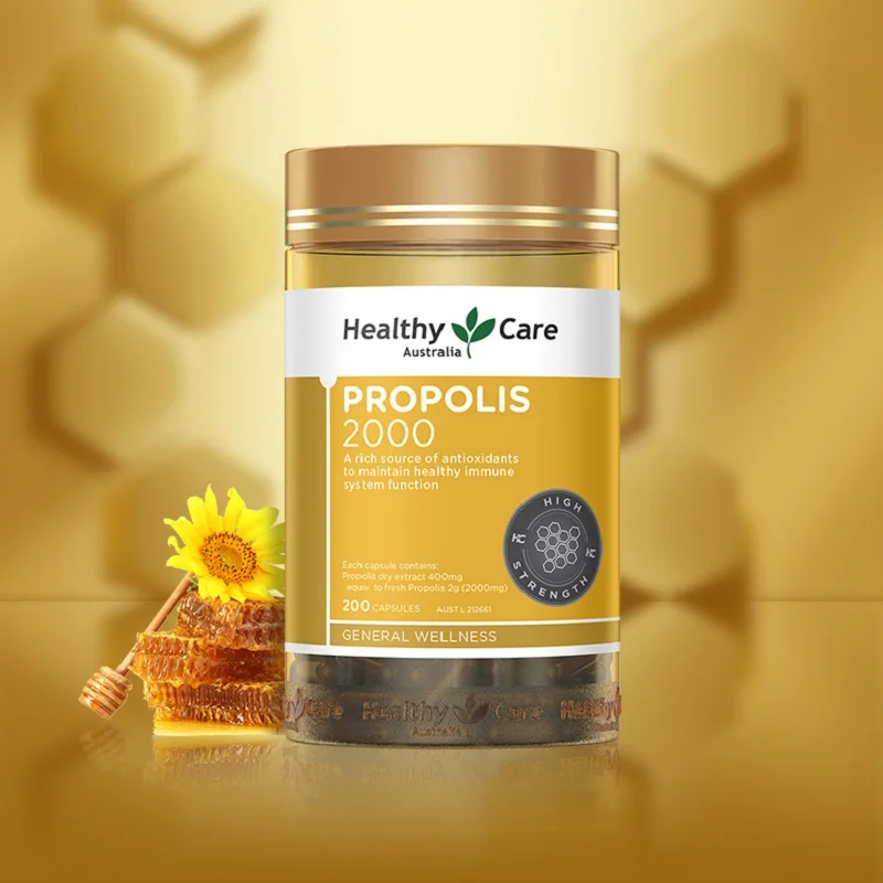

Healthy Care Organic Propolis 2000mg 200 Capsules Flavonoid Amino Acids Vitamins Minerals Health Wellness Supplements Healing