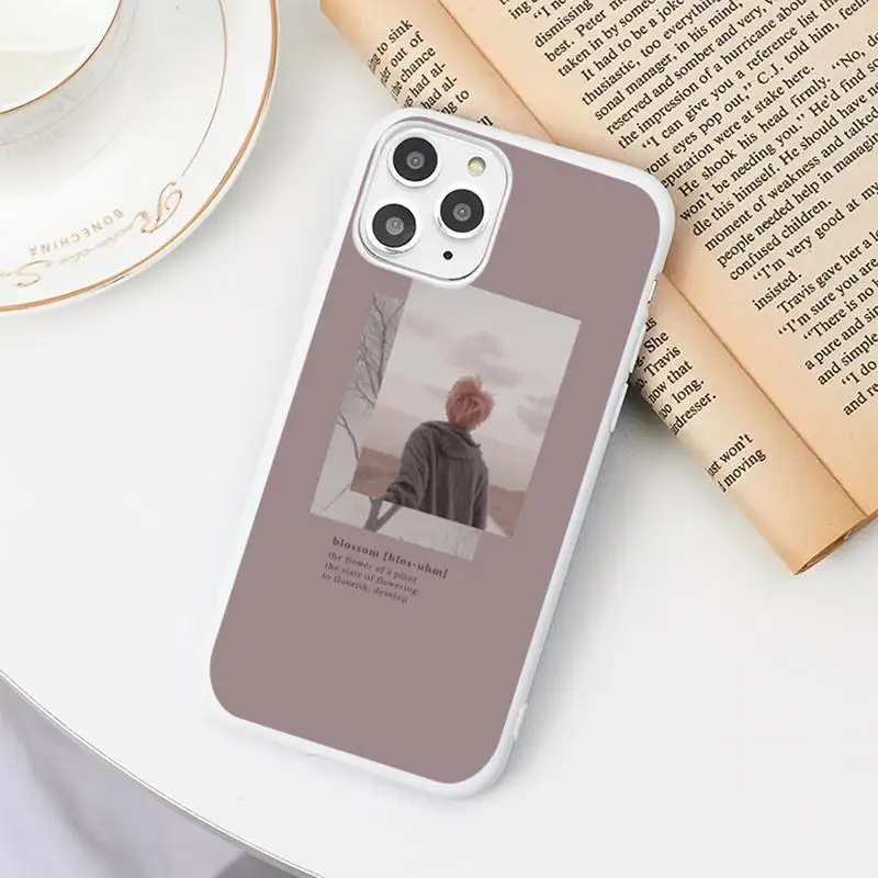 

Pictures text Photo Phone Case Candy Color White for iPhone 11 pro XS MAX 8 7 6 6S Plus X 5S SE 2020 XR
