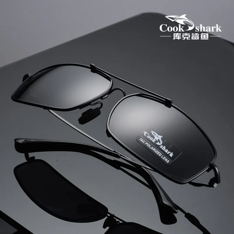 Мужские солнцезащитные очки Cook Shark 2020 мужские хипстеры поляризационные для