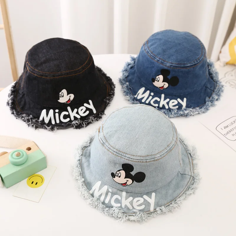 

Disney Mickey Cartoon 2-6 Years Old Children's Fisherman Hat Furry Cowboy Hat Birthday Gifts