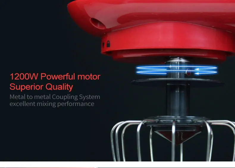 Настольная перемешивающая машина 1200 Вт 4L домашняя шеф-поварская машина Миксер для продуктов питания Электрический взбиватель яиц тесто-блендер кухонная техника