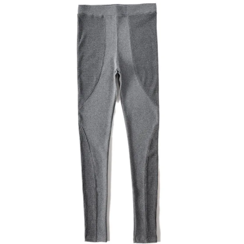 

Women's Velvet Winter Warm Leggings Ankle-Length Keep Warm Solid Thickened Thread Elastic High Waist Large Size Woman Leggings