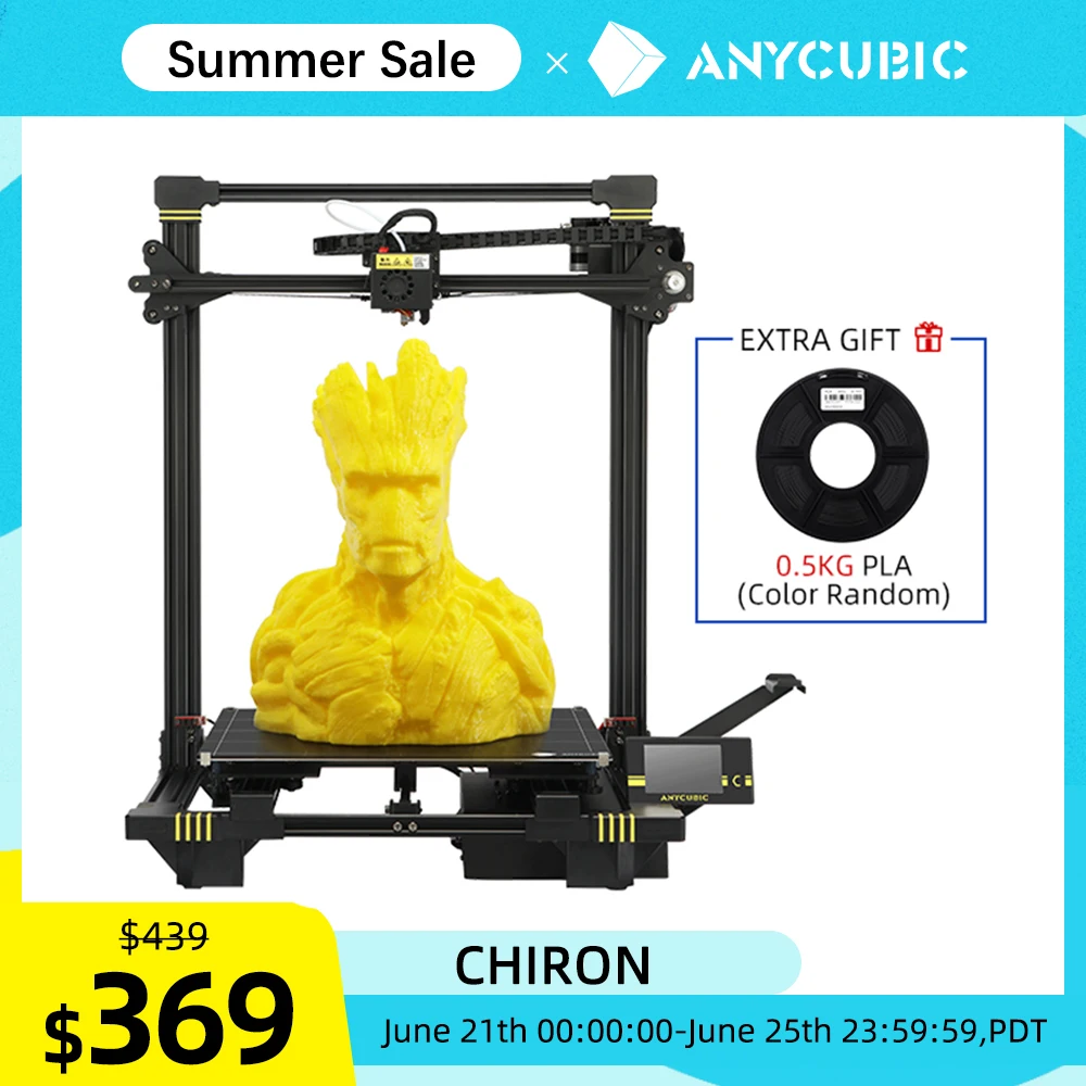ANYCUBIC 3d принтер чугун Модернизированный автоматический регулятор уровня большой