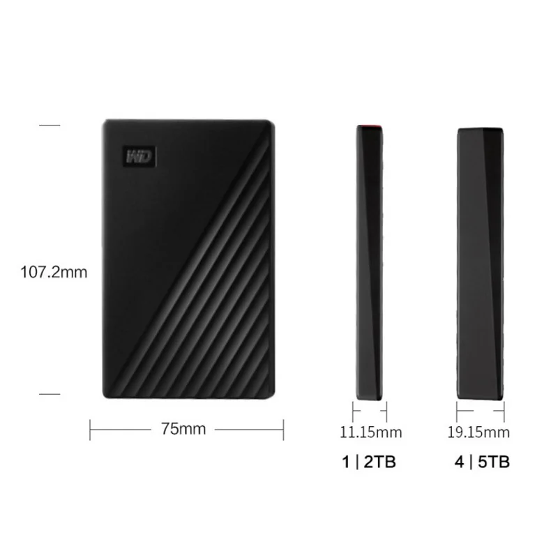 WD My Passport 1 ТБ внешний жесткий диск зашифрованный резервный USB 3 2 портативный