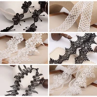 2yardlot lace ribbon whiteblack lace fabric polyester garment accessories clothes accessories lace trimmings for crafts