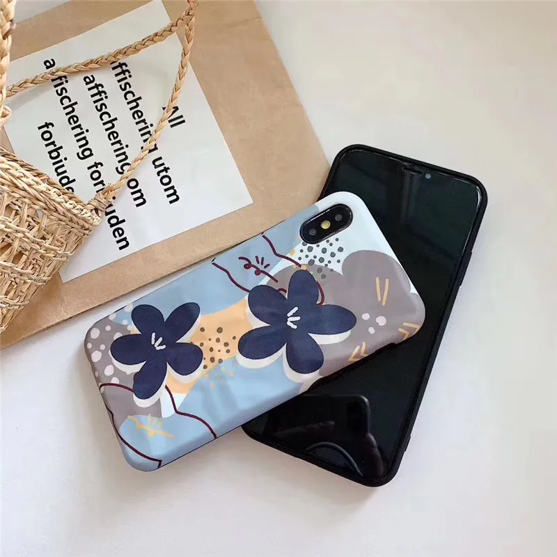 Винтажный чехол для телефона с цветочным рисунком iphone XS MAX XR X 6 6s 7 8 plus окрашенная