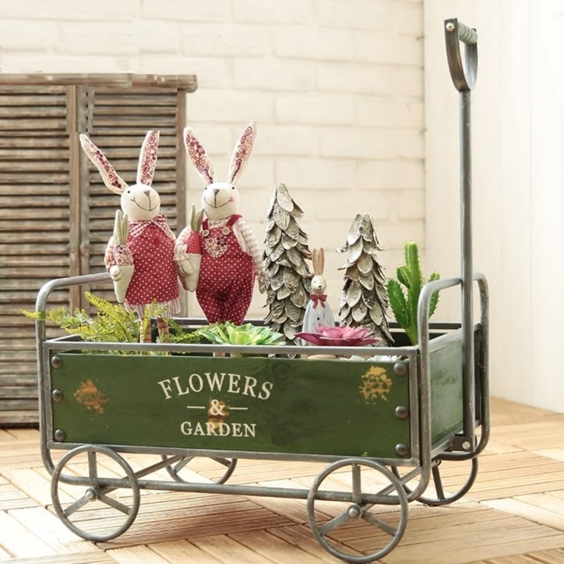 American Industrial Retro Style Personalized Home Gardening Flower Stand Floats Display Rack Indoor Outdoor Patio Garden Balcony