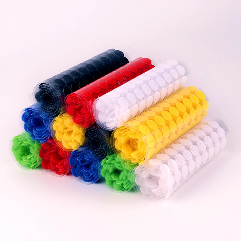 Волшебная лента Velcros Dots Sticks Boob Tape нейлоновая петля-крючок двухсторонняя самозастежка прочная клейкая лента клей для дома 100 пар