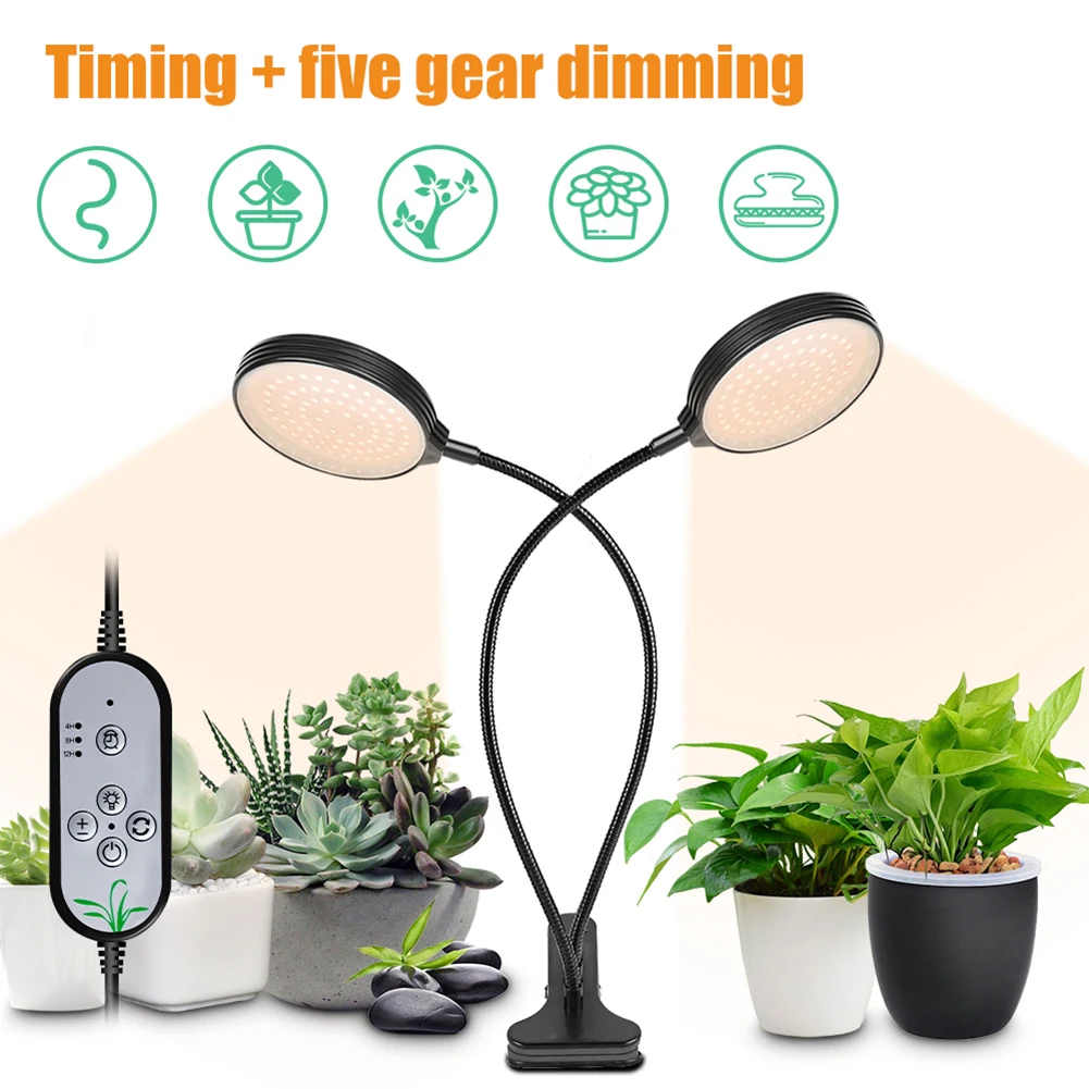 

LED Clip Disc Plant Grow Light Waterproof 5 Dimmable Timing Sunlight Lamp Grow Light Phyto lamp indoor grow Phyto veg lamp